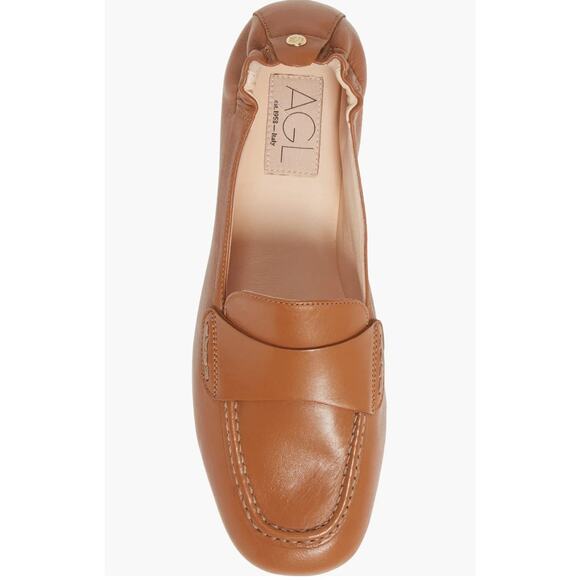 AGL Mara leather loafers. Slip on Size 36.5 Made in Italy - Picture 1 of 6
